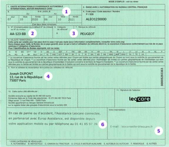 Comment obtenir ma carte verte Leocare