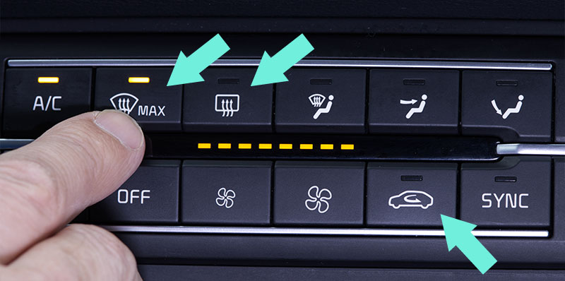 commande desembuage degivrage voiture