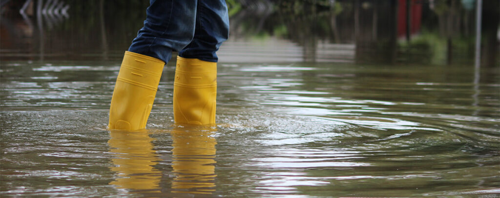 inondation bottes pluie