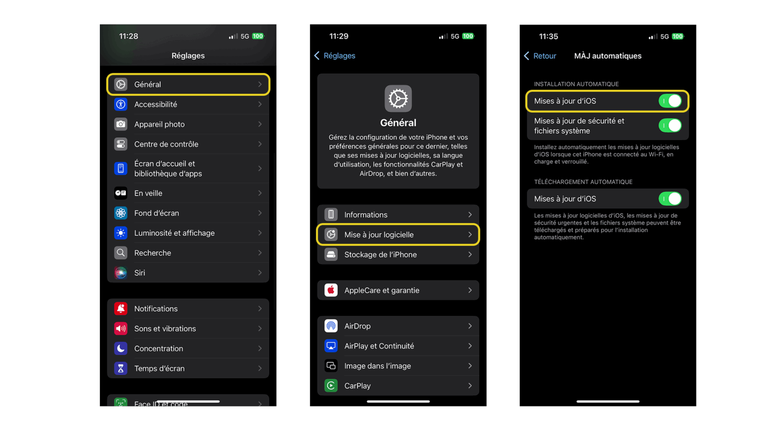 Comment mettre à jour son iPhone