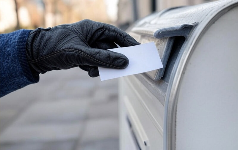 feuille blanche boite aux lettres