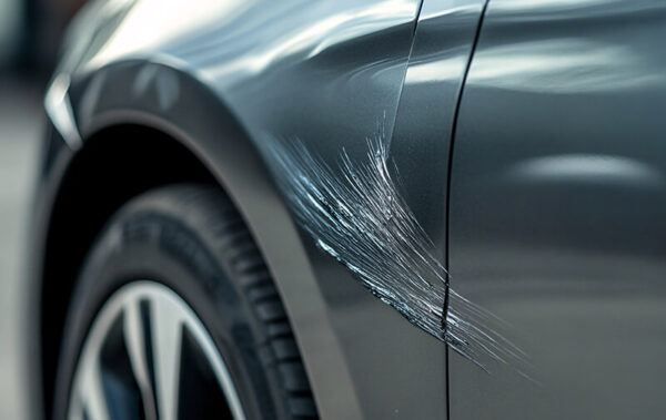 voiture rayee