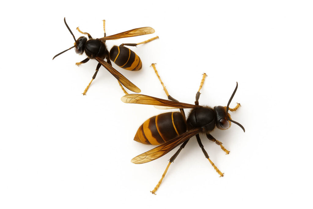 frelon asiatique reine fondatrice ouvriere