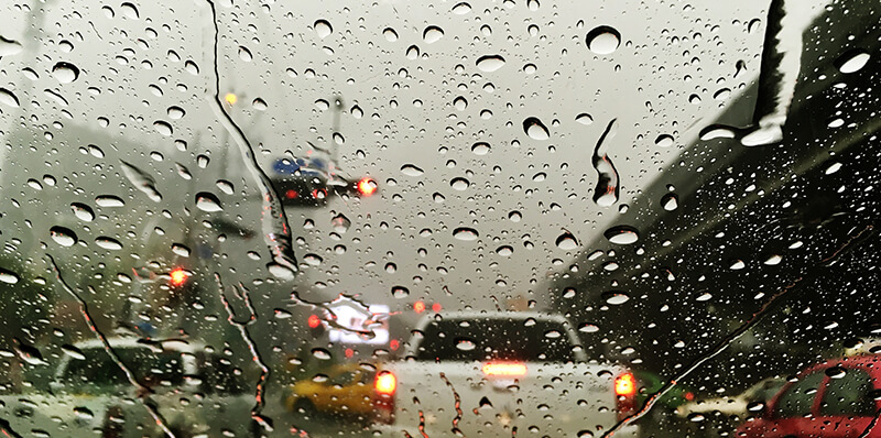 pluie voiture