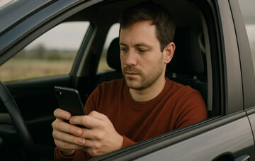 homme telephone volant