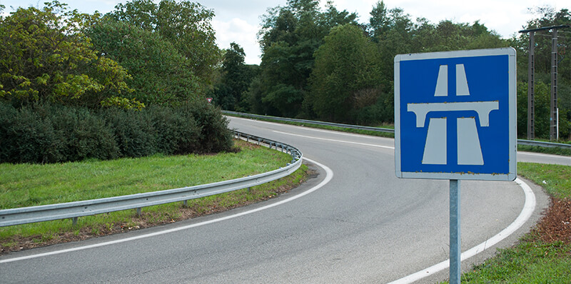 panneau entree autoroute