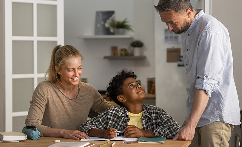parents devoir enfants