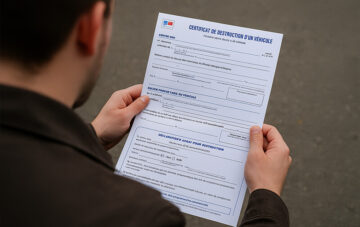 certificat destruction vehicule