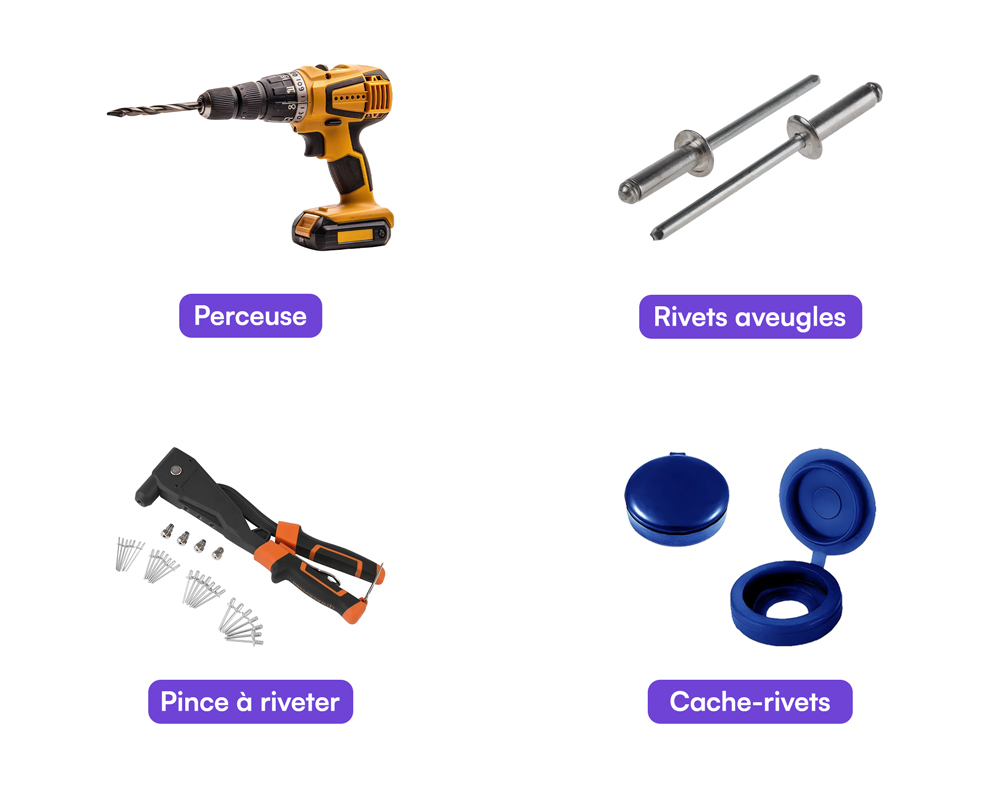 outils installation plaque immatriculation