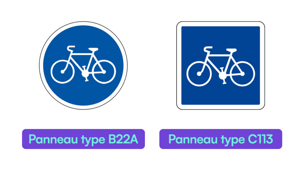 panneaux velos