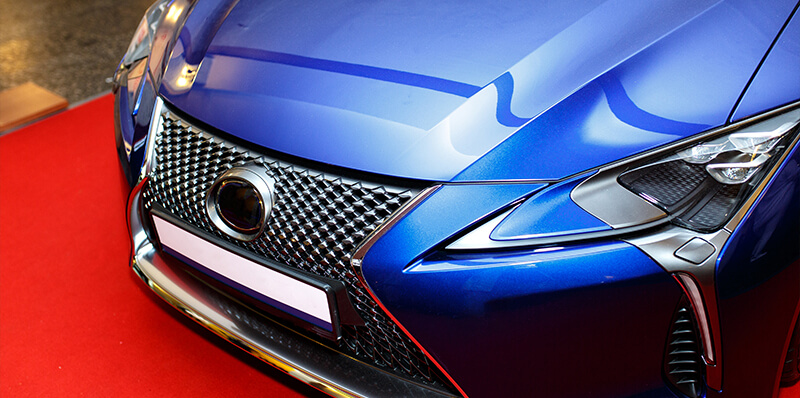 voiture bleue