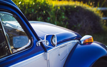 voiture vintage bleue