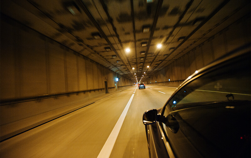 voiture tunnel