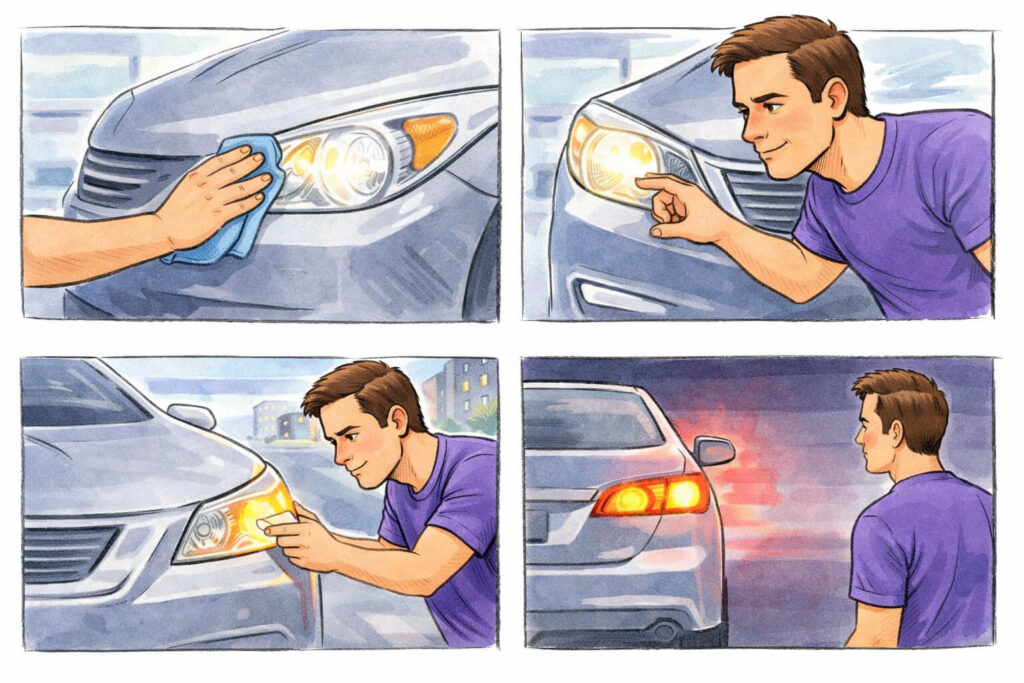 controle feux voiture