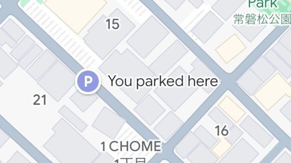 google maps parking