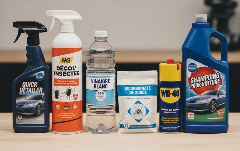 ingredients nettoyage fiente voiture