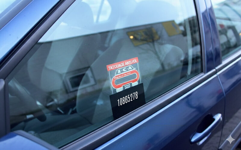 autocollant dissuasion voiture
