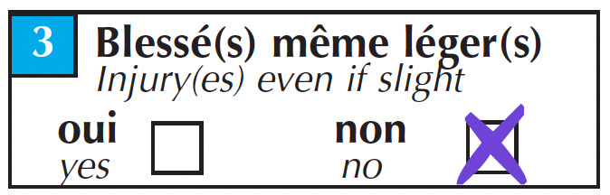 etape blesses constat amiable auto