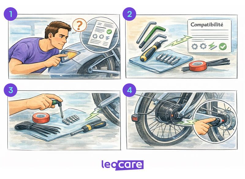 etapes modification assistance
