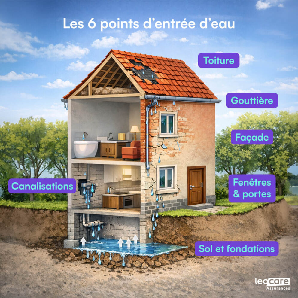 Infiltration d'eau dans un mur couverture assurance — free download