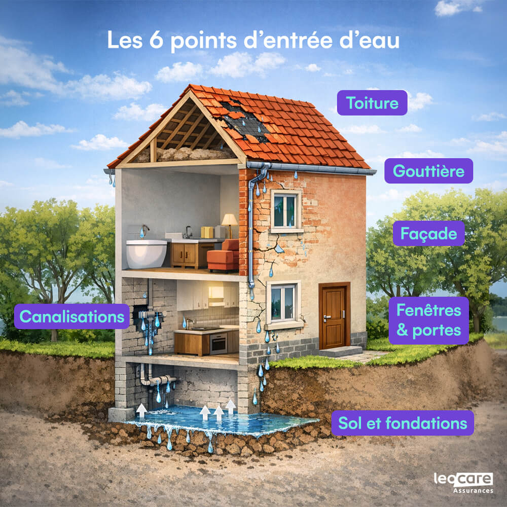 points d'entree d'eau