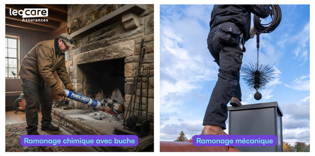 ramonage chimique vs mecanique