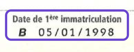 rubrique b carte grise auto premiere immatriculation