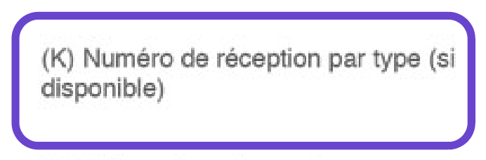 rubrique k carte grise provisoire numero de reception
