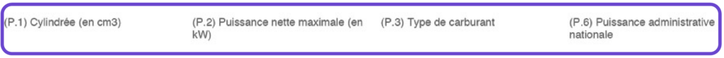 rubrique p carte grise provisoire motorisation