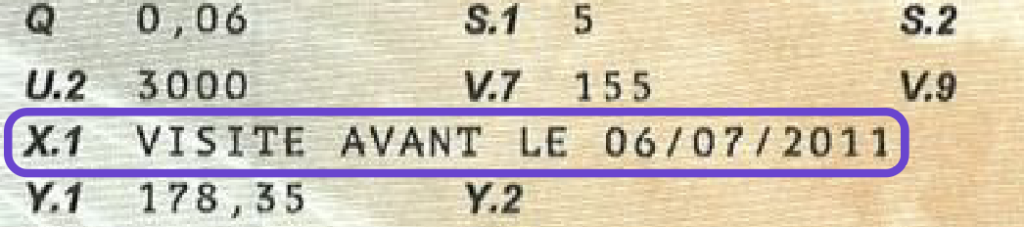 rubrique x carte grise auto controle technique