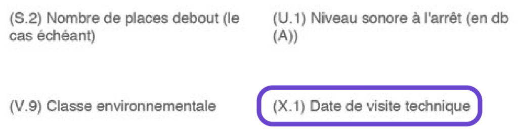 rubrique x carte grise provisoire date premiere visite techniques