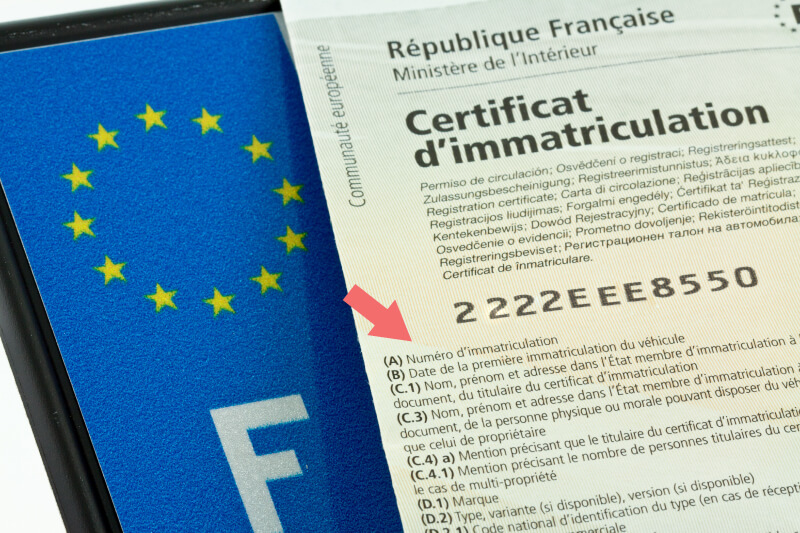 rubriques carte grise