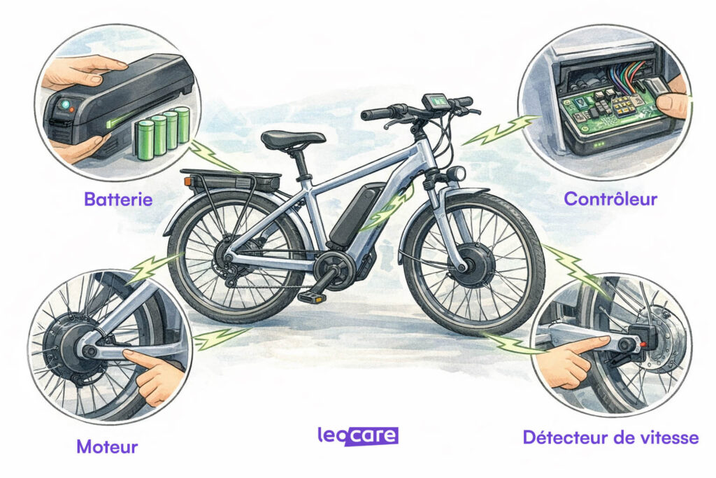 schema velo electrique