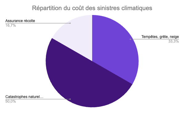 repartition des couts des sinistres climatiques