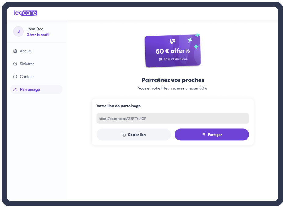 Image représentant l'étape du parrainage